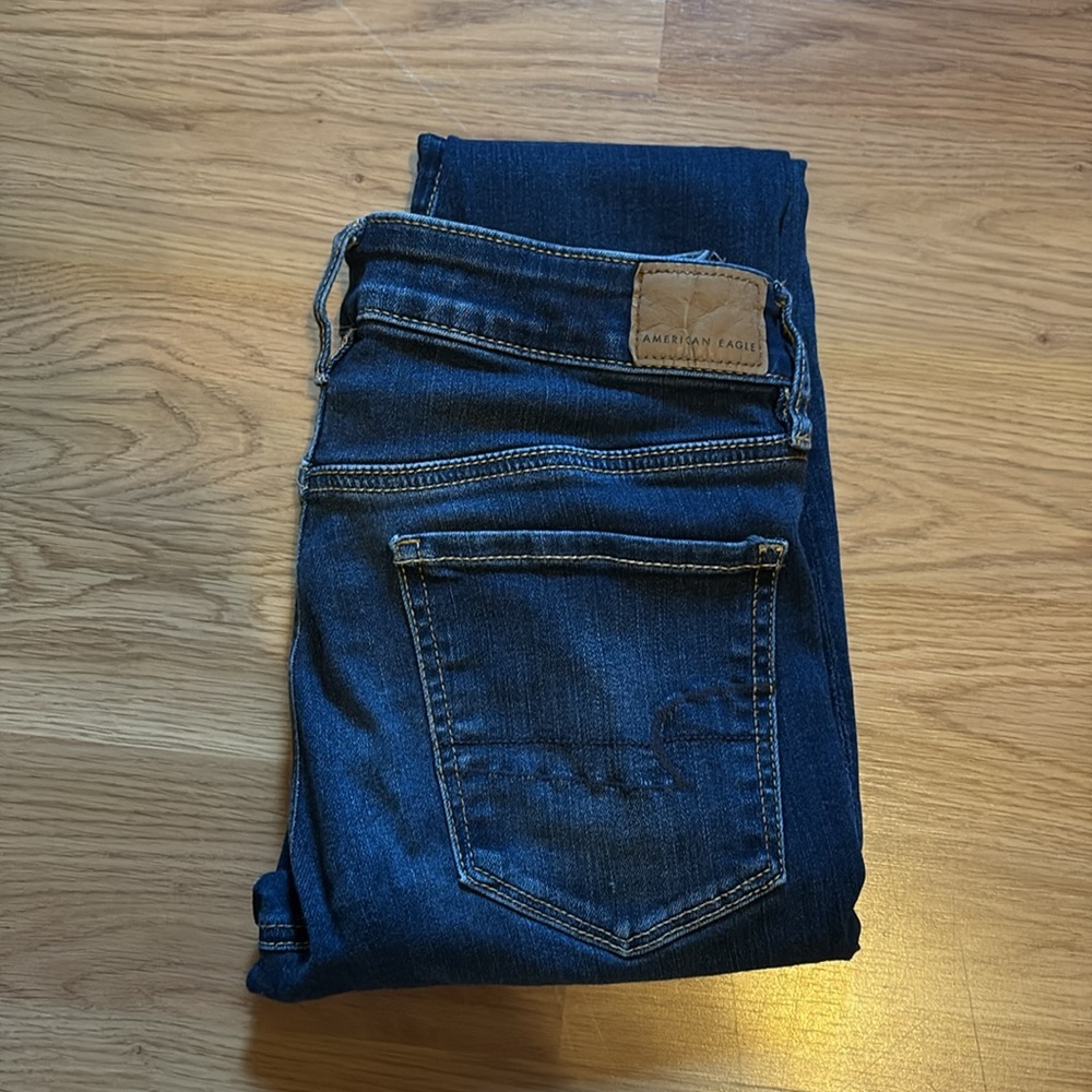 American Eagle Women’s Blue Skinny Jeans, Size 6